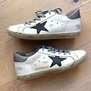 Golden Goose White Glitter Superstar